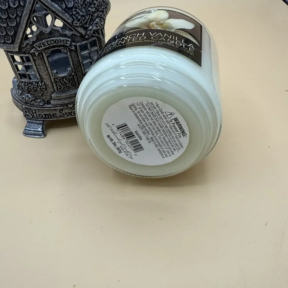 Pewter Jar Candle Holder Home Sweet Home Carson 1996 Yankee Candle Vintage